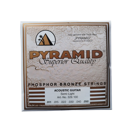 Pyramid Phosphor Bronze Acoustic Guitar Strings Semi Light .011 - .050