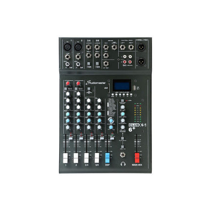 Studiomaster Club XS 6+ 4CH Analogue DSP Mixer 5 Inputs / 1 Mic / 2 Stereo