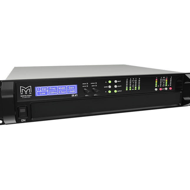 Martin Audio iKon iK41-DANTE 4 Channel Class D Amplifier 4x1500W @ 4Ω 2U