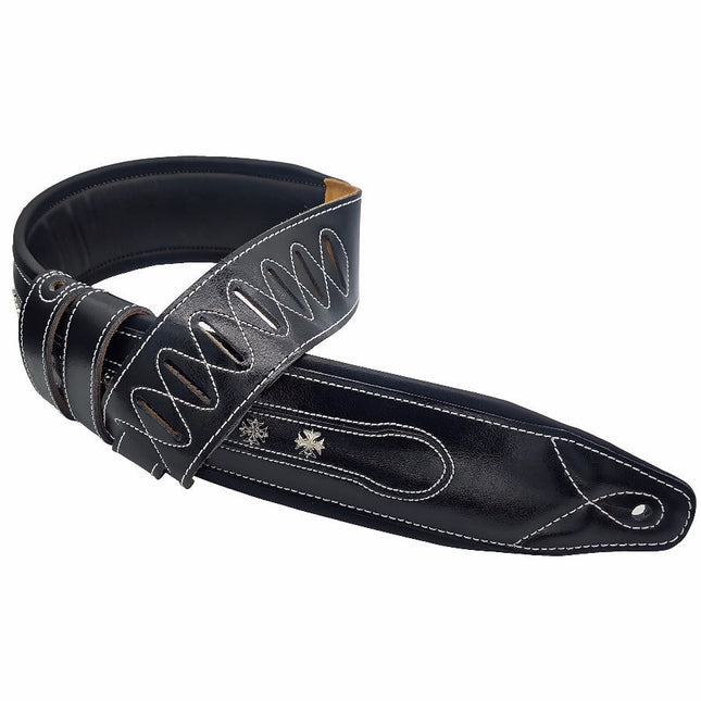 Black Padded Studded Strap - Spartan Music