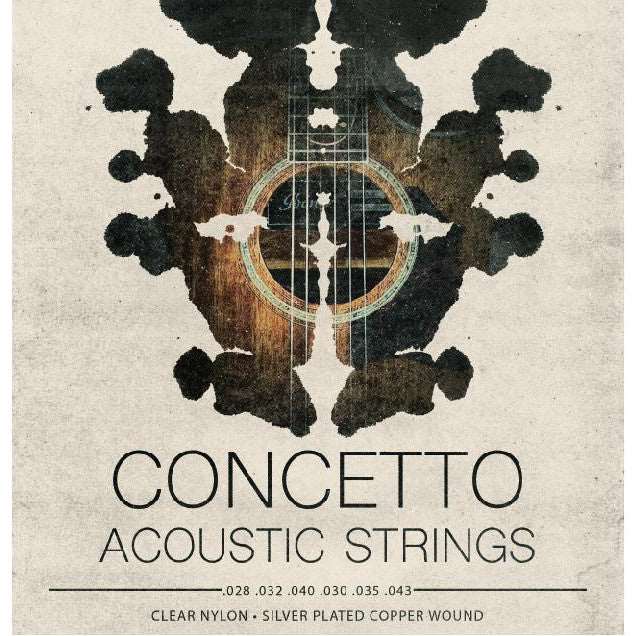 Concetto Regular Light Acoustic Guitar Strings .010 - .047 - Spartan Music