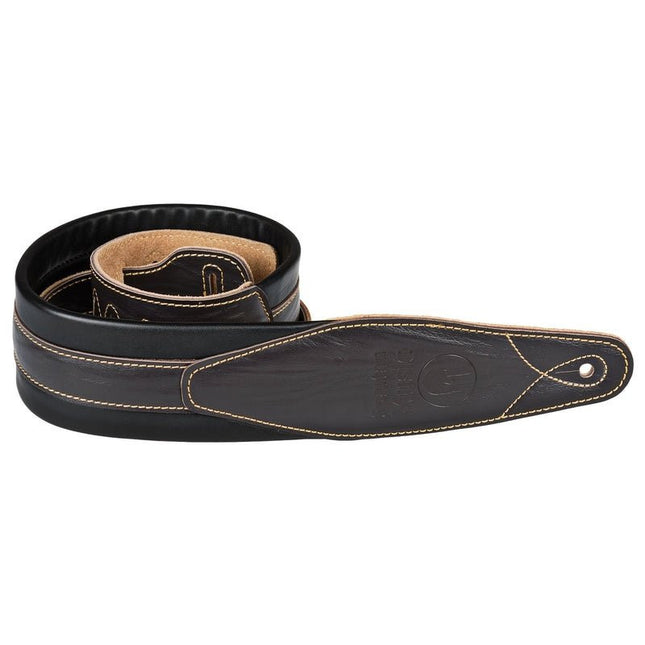 Dark Brown Padded Guitar Strap - Spartan Music