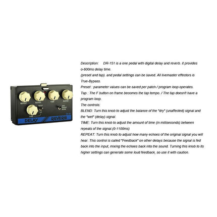 Biyang Livemaster LM-4 / LM-7 / LM-10 Switch Looper Pedal