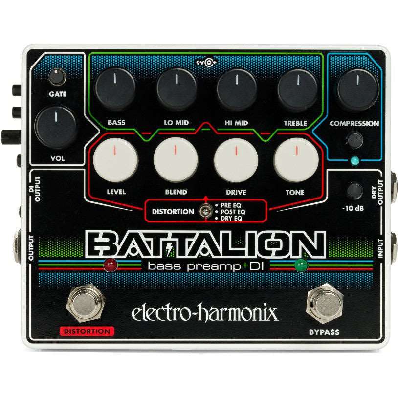 Electro Harmonix Battalion Bass Preamp & DI - Spartan Music
