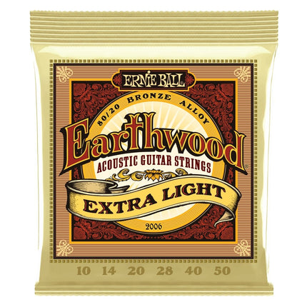 Ernie Ball Earthwood Extra Light .010 - .050 Strings - Spartan Music