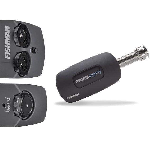 Fishman PRO-MAL-MBV Matrix Infinity Mic Blend Pickup & Preamp System Split Saddle