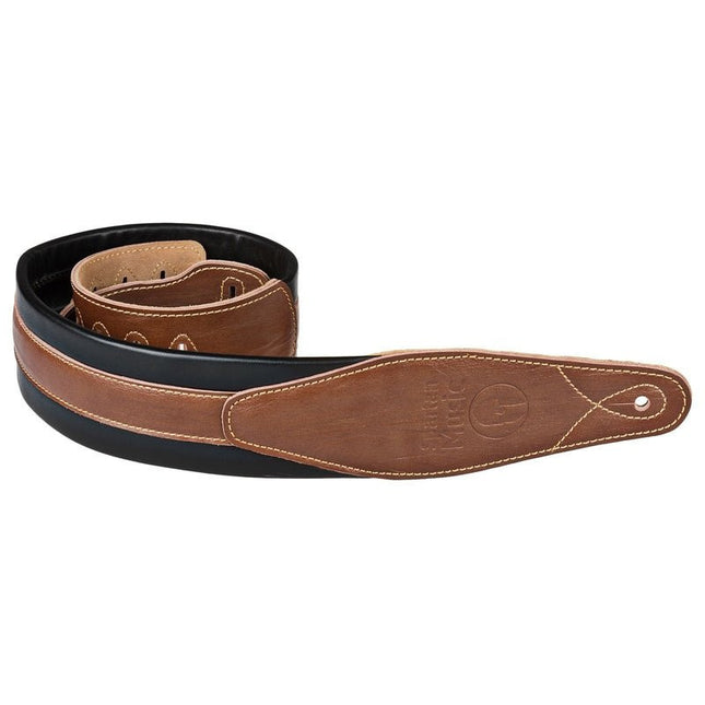 Light Brown Padded Guitar Strap - Spartan Music