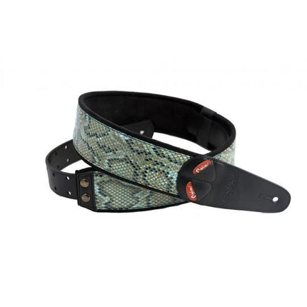 Right On! Viper Teal Snakeskin Strap - Spartan Music