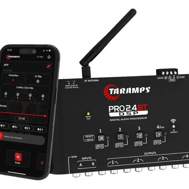 Taramps Pro 2.4BT Bluetooth 2-Channel Car Amplifier
