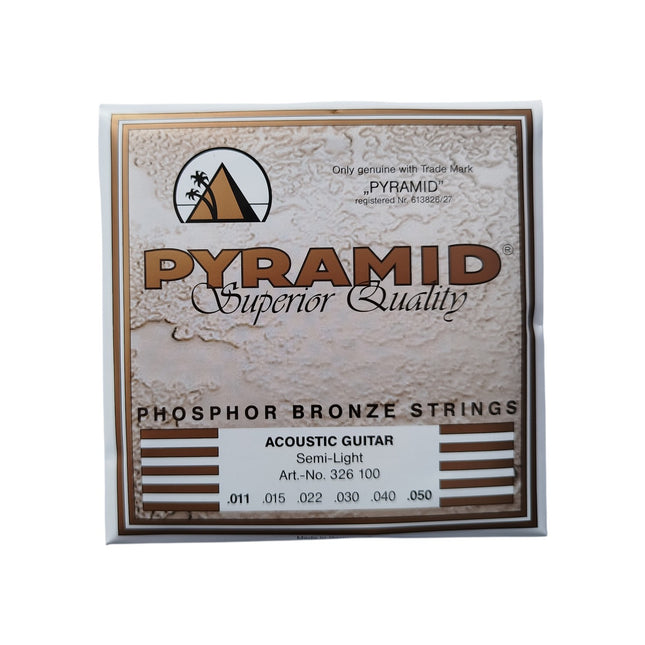 Pyramid Phosphor Bronze Acoustic Guitar Strings Semi Light .011 - .050