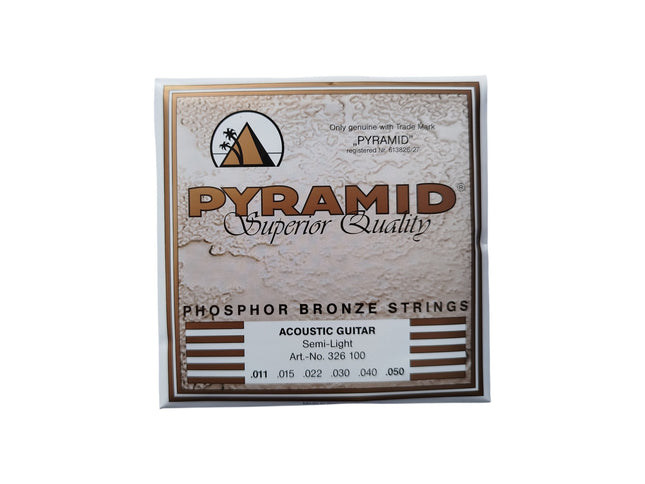 Pyramid Phosphor Bronze Acoustic Guitar Strings Semi Light .011 - .050