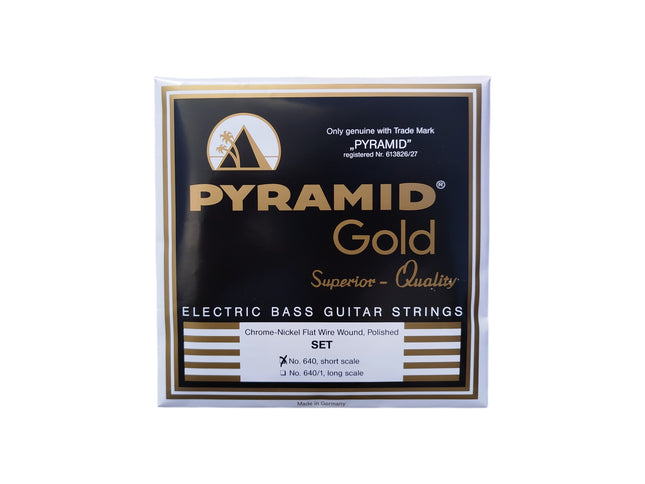 Pyramid Gold Electric Bass Guitar Strings Short Scale 640 .040 - .100