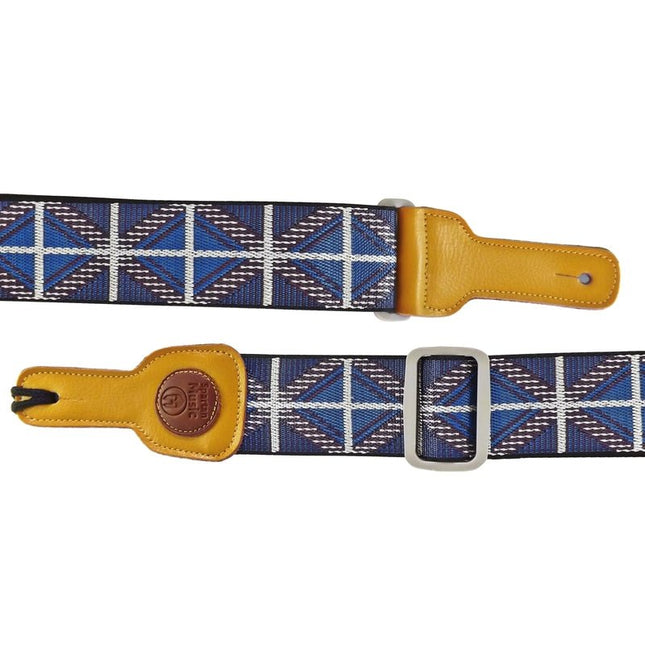 Blue & Purple Patterned Guitar Strap - Spartan Music