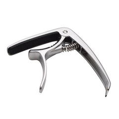 Silver / Black Electric / Acoustic Guitar Spring Capo - Spartan Music